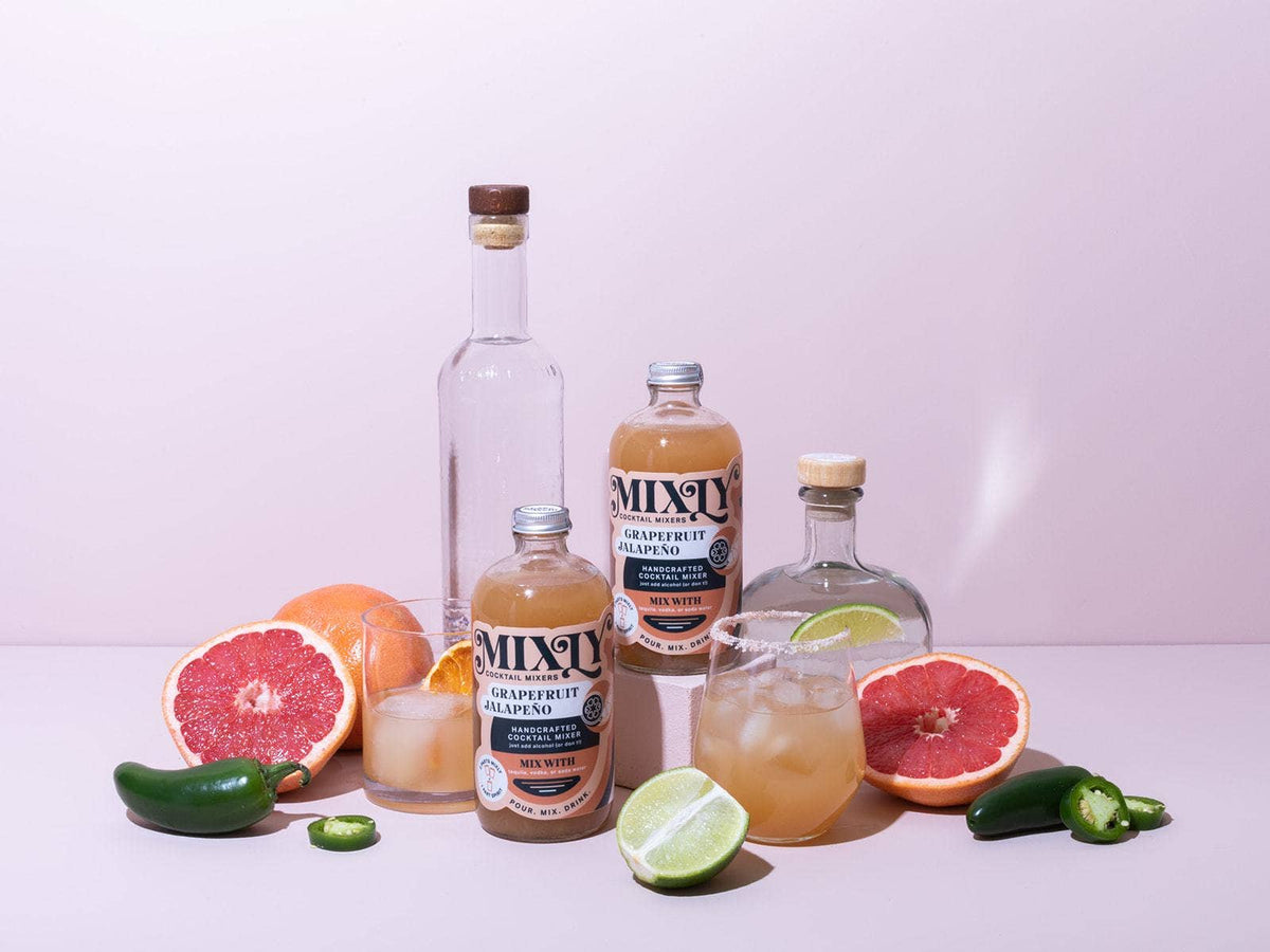 Grapefruit Jalapeño Cocktail / Mocktail Beverage Mixer 16oz