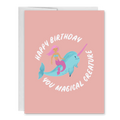 Happy Birthday You Magical Creature Mermaid Greeting Card